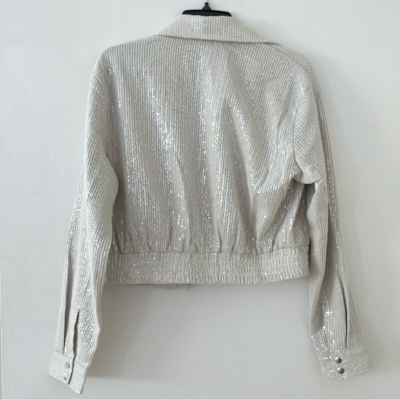 Jason Wu Sequin Cropped Jacket - Picture 2 of 3